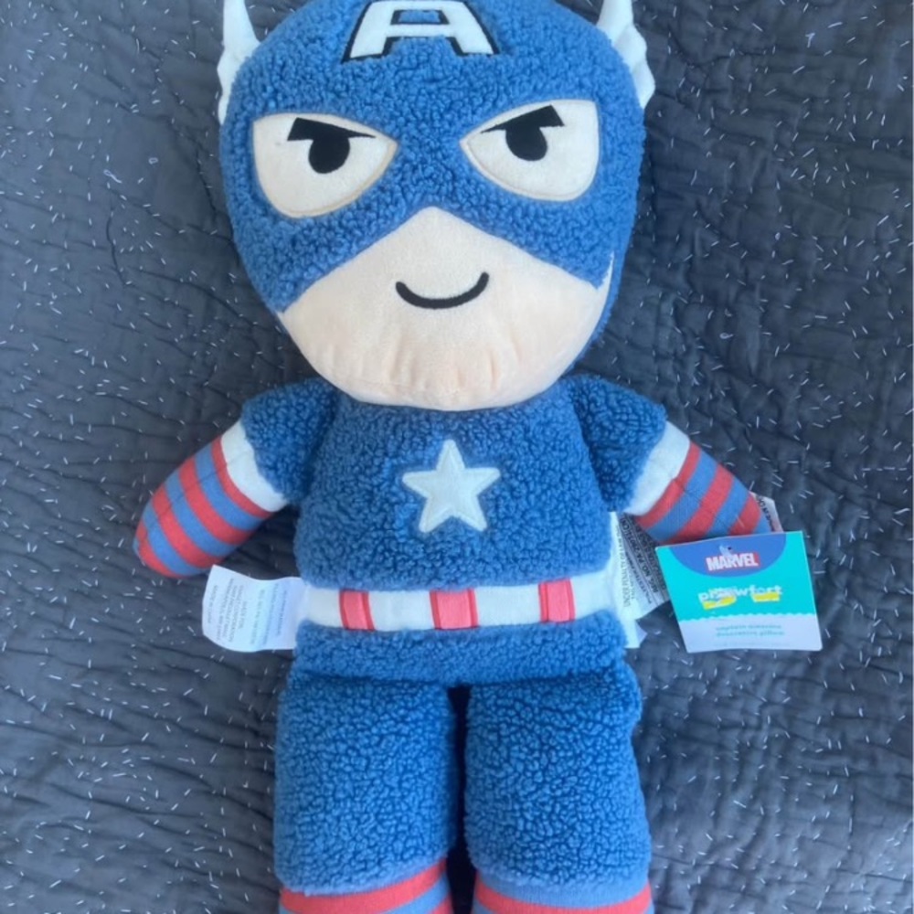 Marvel Captain America Plush - Blue and Red